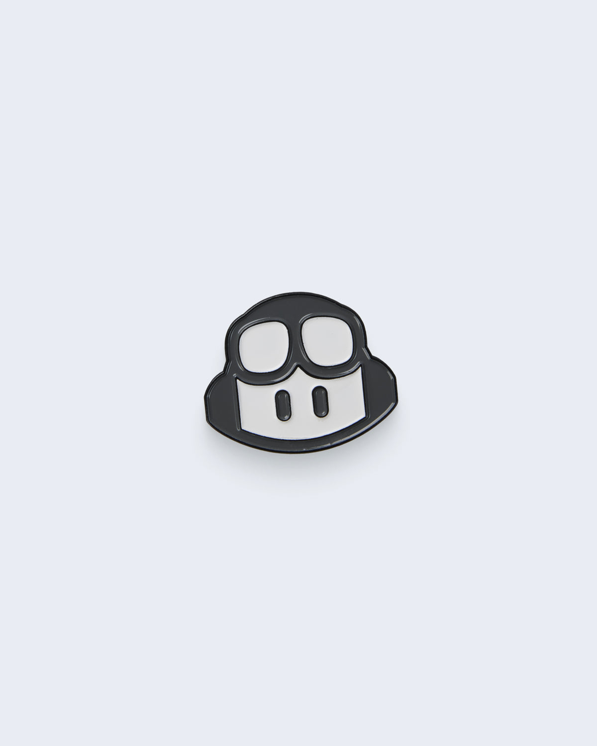 Black and White Enamel GitHub Copilot Pin