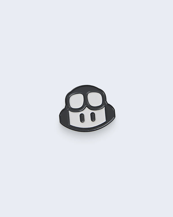 Black and White Enamel GitHub Copilot Pin
