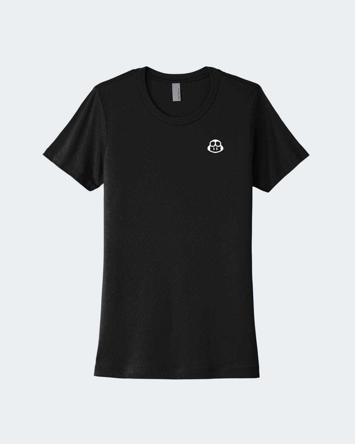 Fitted t-shirt in black, featuring white GitHub Copilot logo on the left chest.