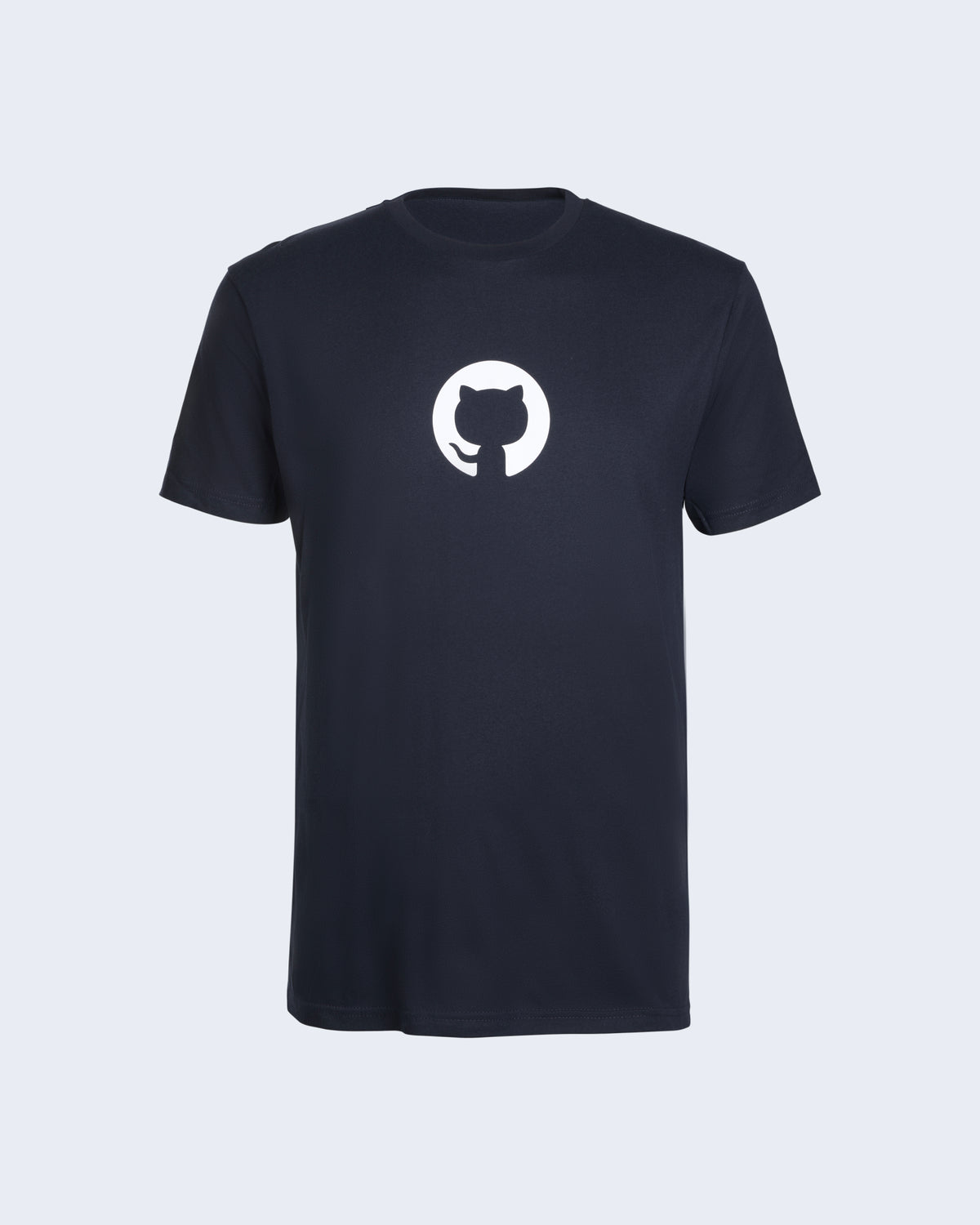 T-shirt in Navy Blue with white Invertocat logo at the chest.