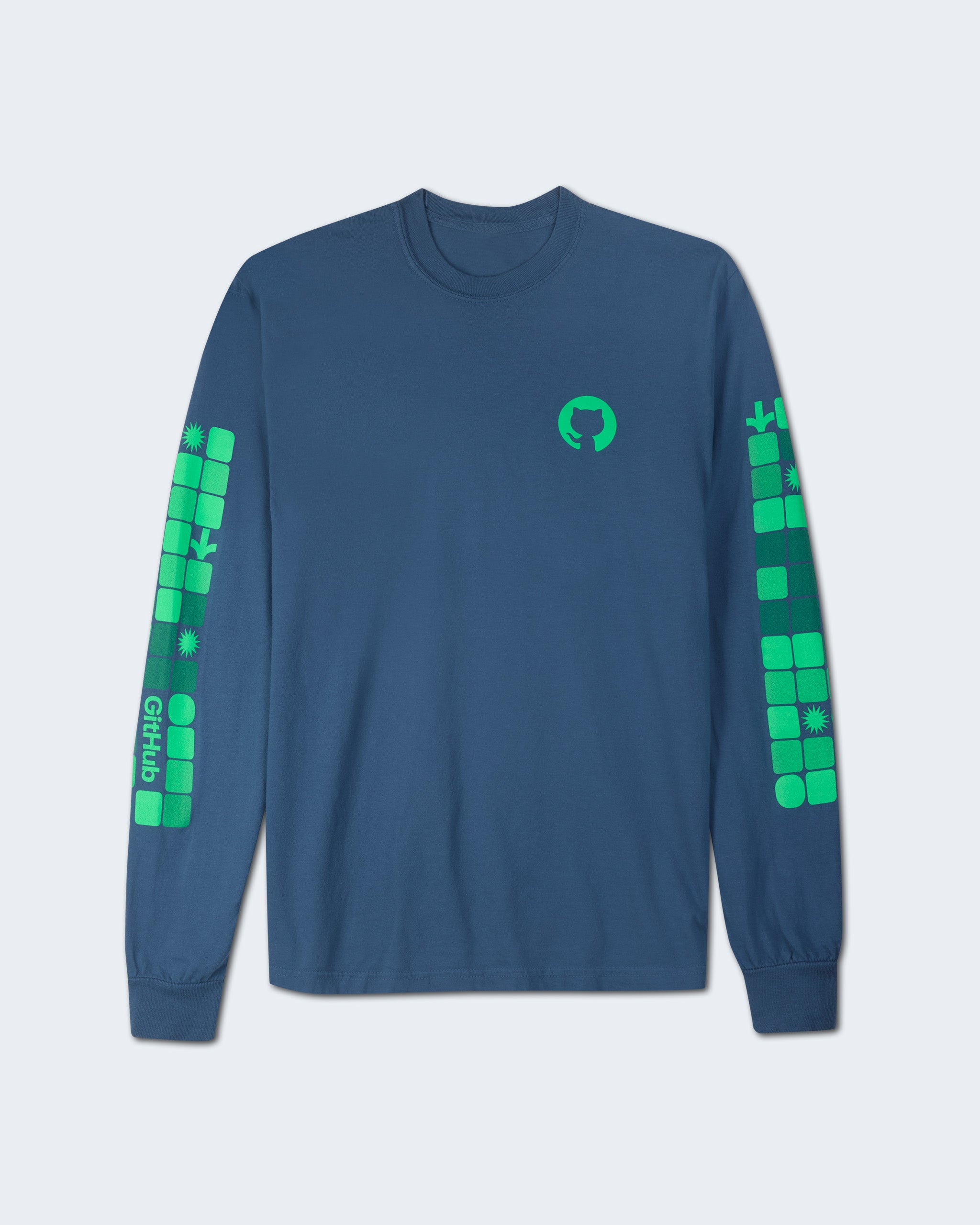 Invertocat Contribution Graph Long Sleeve Tee – GitHub Shop