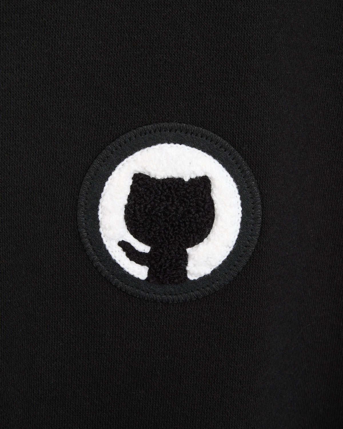 Detail of Mona Varsity Jacket's GitHub Patch.