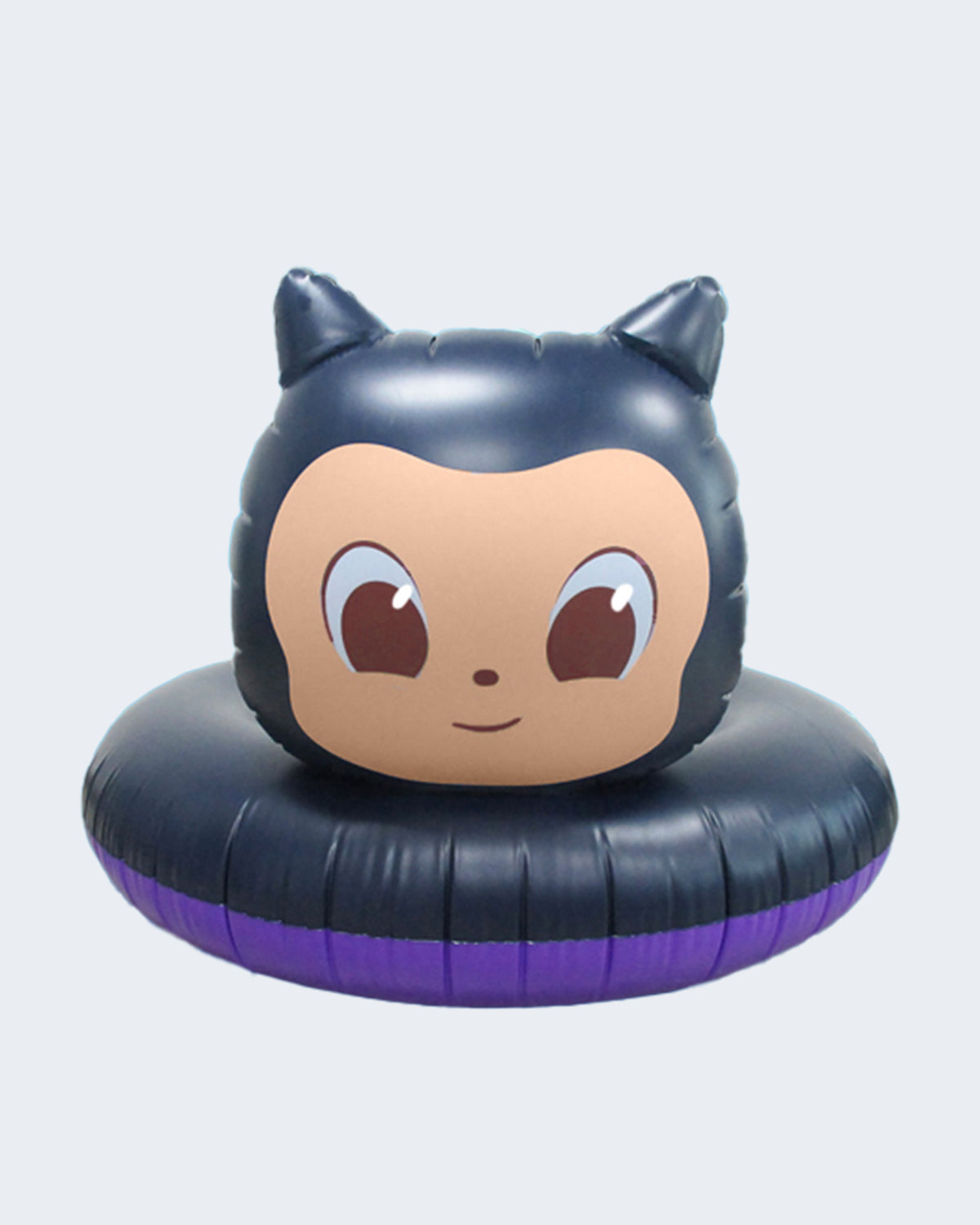 Inflatable Mona character pool float for beverages.