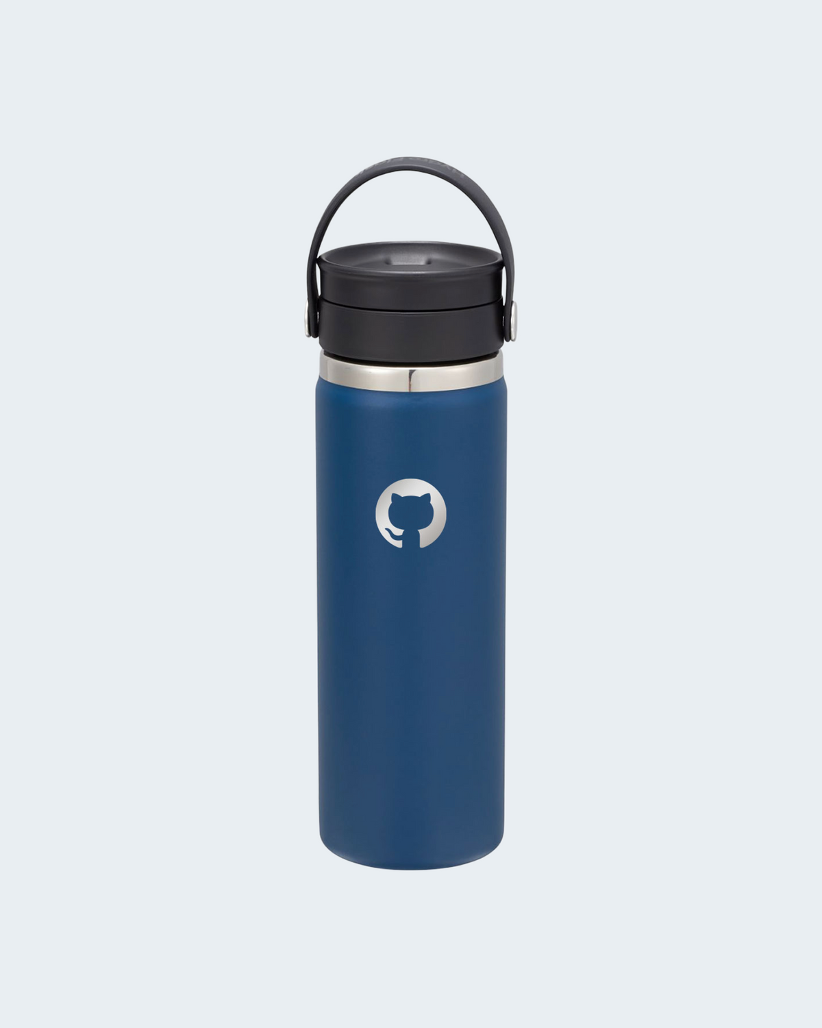 Front side of the Invertocat Hydroflask Waterbottle