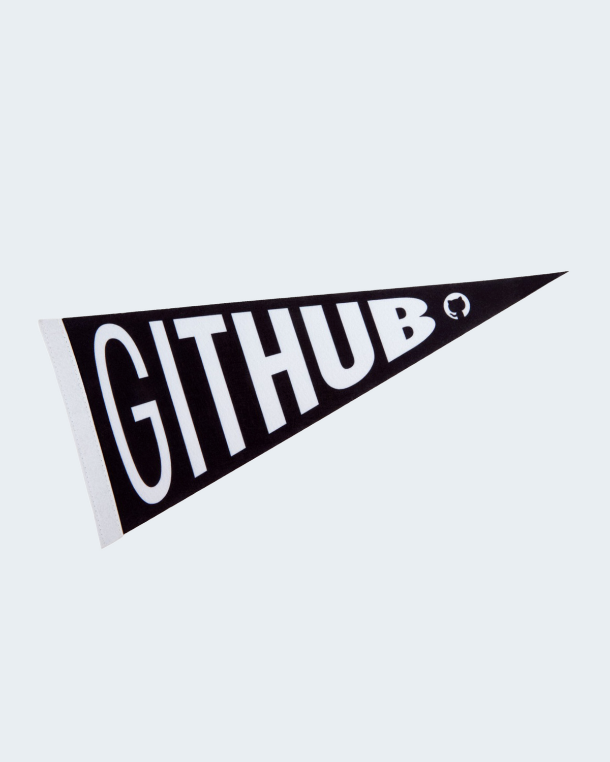 Front side of GitHub Felt Pennant