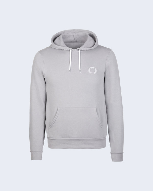 Front photo of Invertocat Pullover Hoodie in grey #color:grey