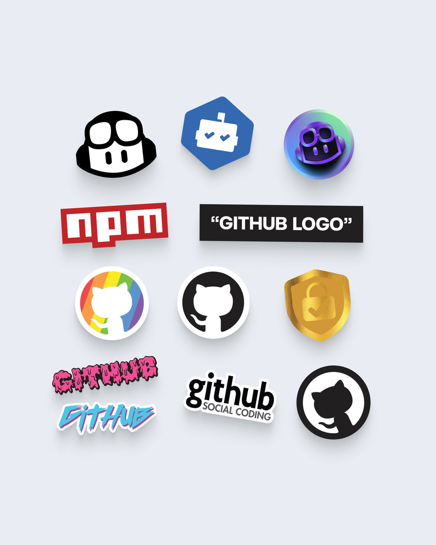 Logo Stickers - Pack of 12 – GitHub Shop