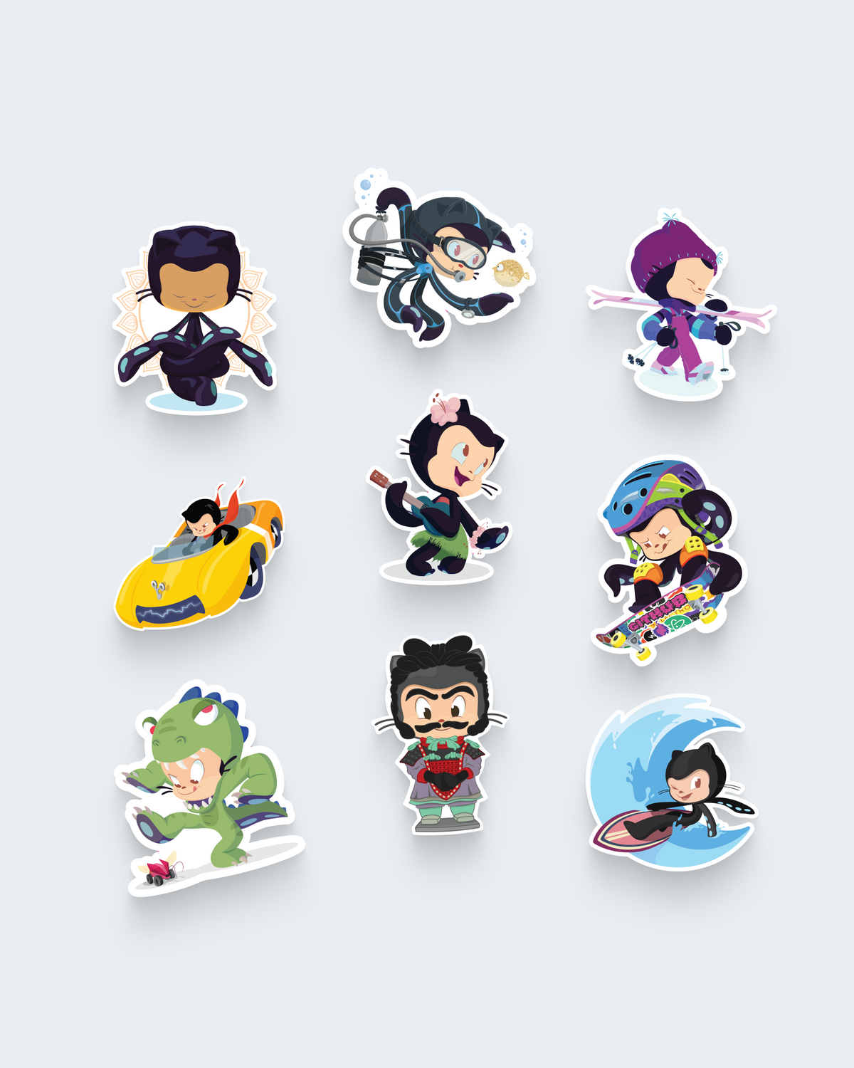 Visual of Adventure stickers