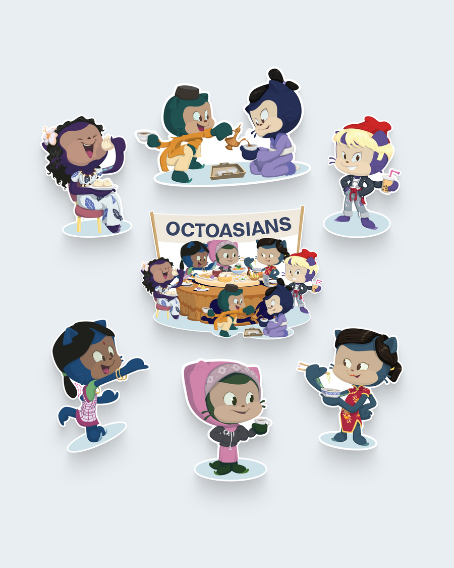 Visual of Octoasian stickers