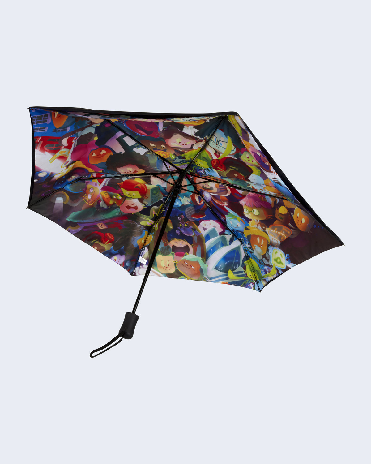 Photo of underside of Mona Collage Pocket Umbrella