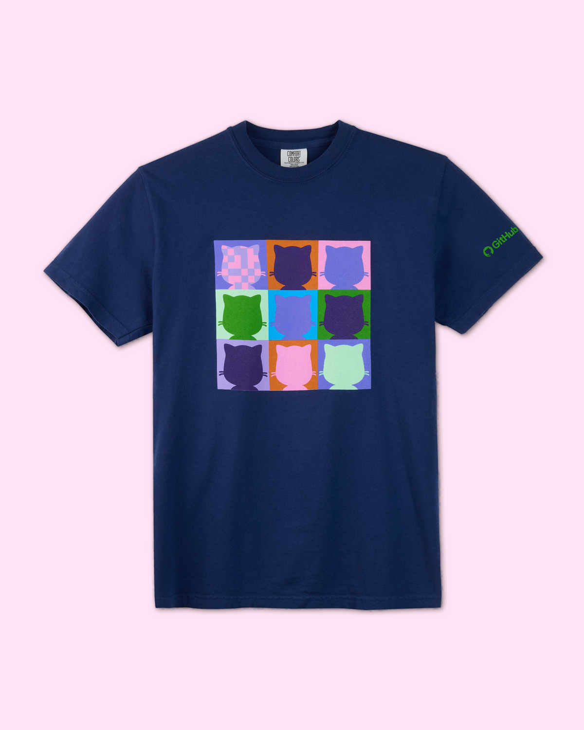Navy Mona collage tee